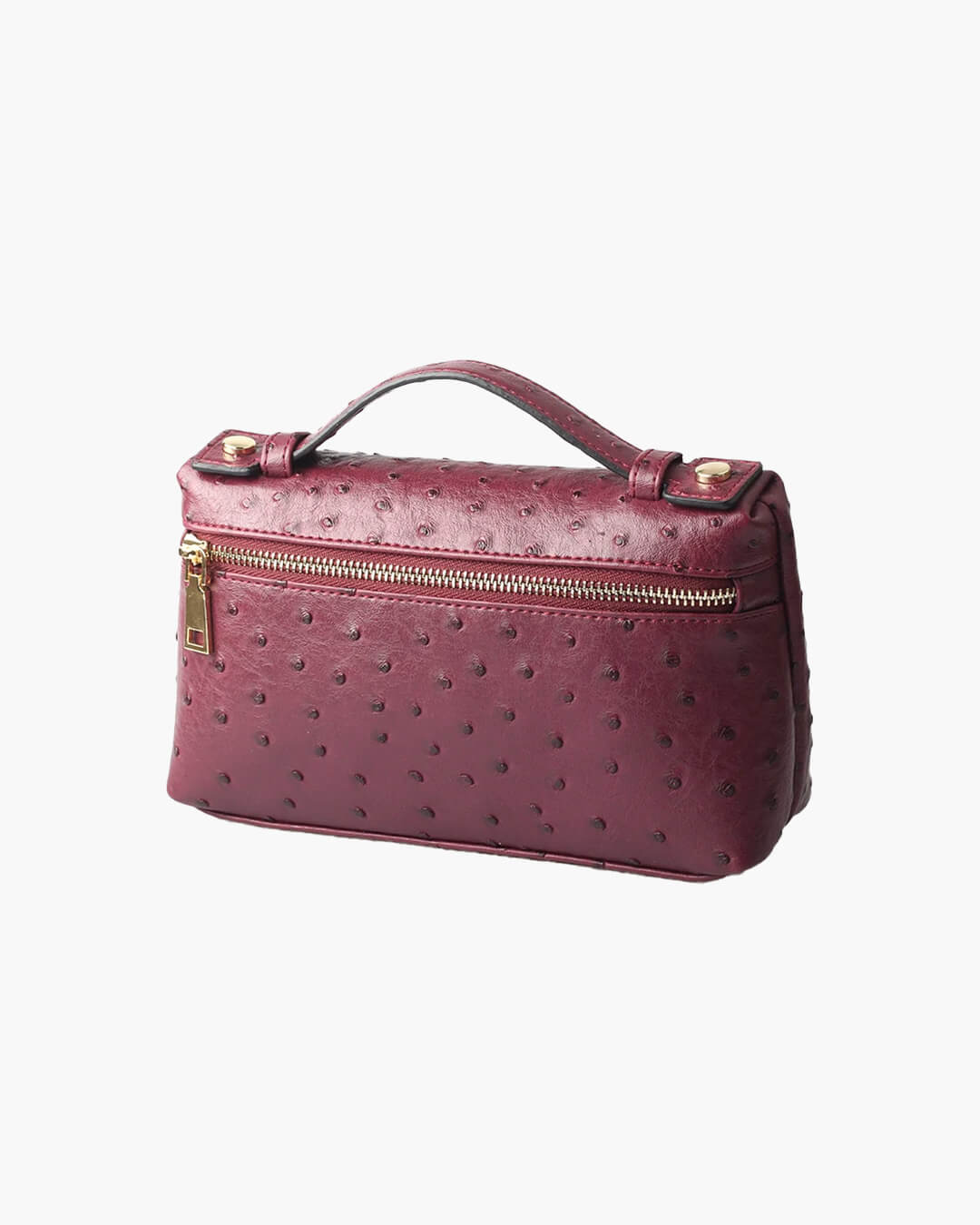 SOERA Bianca Ostrich Pattern Bag - Handbags -  Maroon