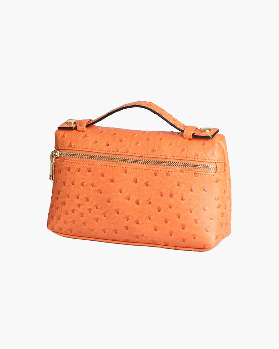 SOERA Bianca Ostrich Pattern Bag - Handbags -  Orange