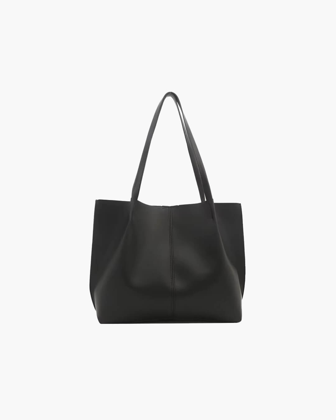 SOERA Calista Faux Leather Tote Bag - Handbags - 1005010041737341-;IB1764877298441951834 Black