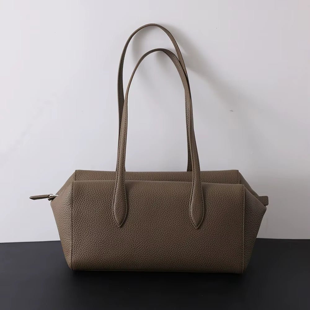 SOERA Elena Genuine Leather Tote Bag - Handbags -  Brown 30