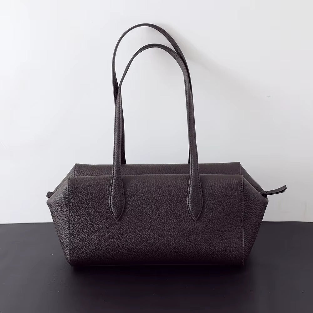 SOERA Elena Genuine Leather Tote Bag - Handbags -  Coffee 30