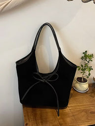 Sac Florence en suédine avec nœud