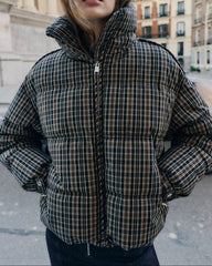 Veste matelassée à carreaux Monica