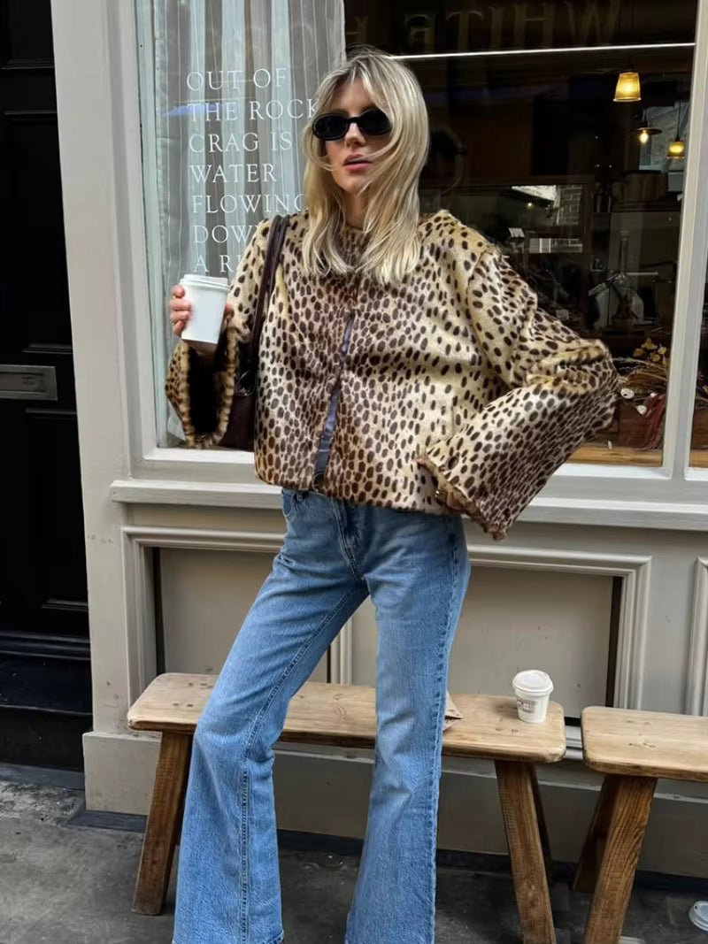 SOERA Rebecca Leopard Faux Fur Jacket - Jacket - SOERA-467139-DEF-OS-56099 S