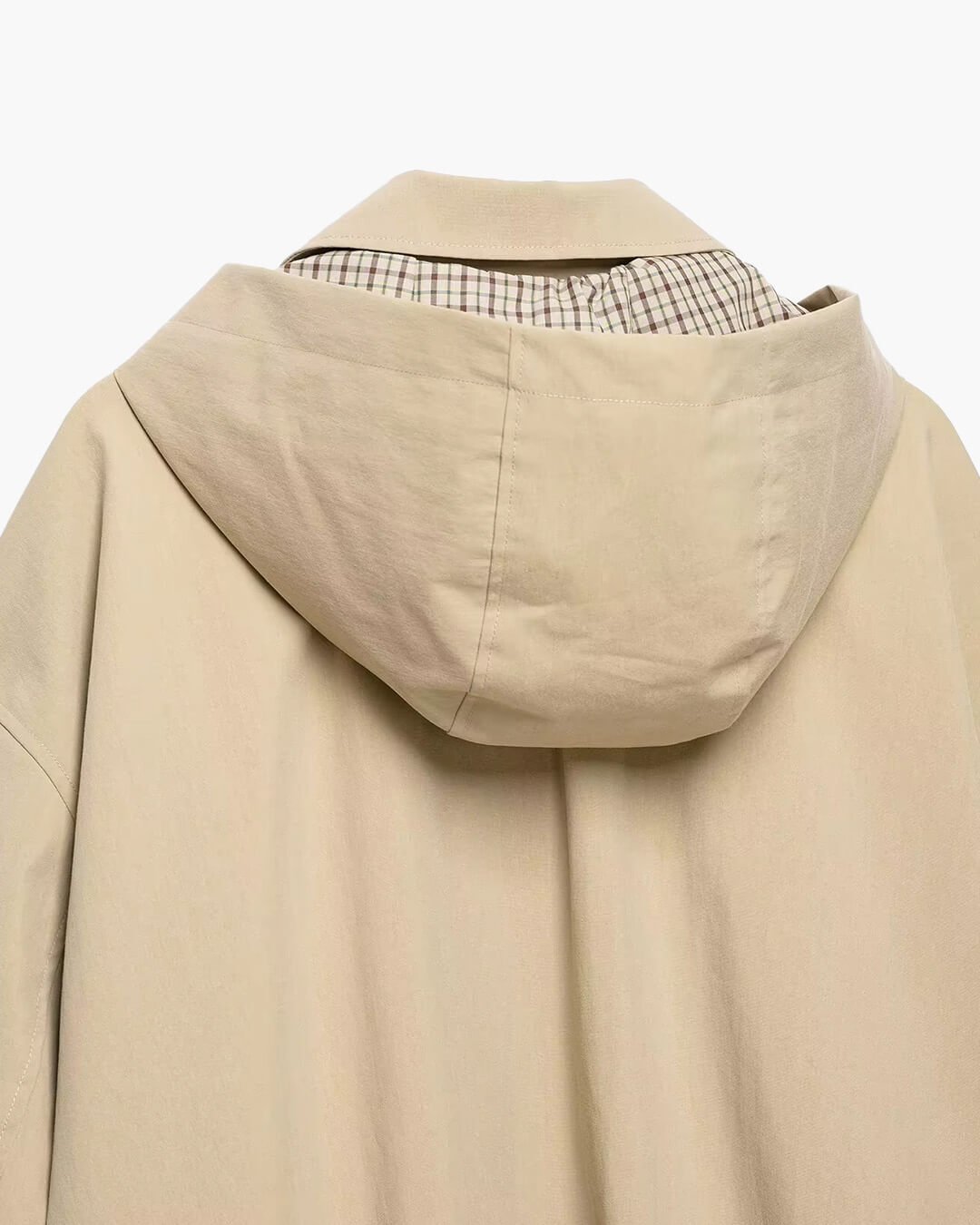 SOERA Angela Drawstring Hooded Zip Jacket - Jackets - SOERA-216963-1-S-79843 Beige S