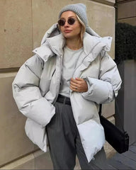 Ellie Chaqueta Oversize Acolchada con Capucha