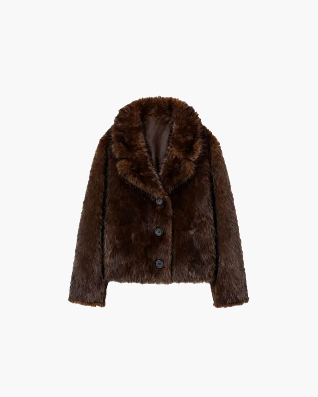 SOERA Jenny Reversible Faux Fur Leather Jacket - Jackets - 3256809615252454-;TQ1764003585261457870 Dark Brown XS