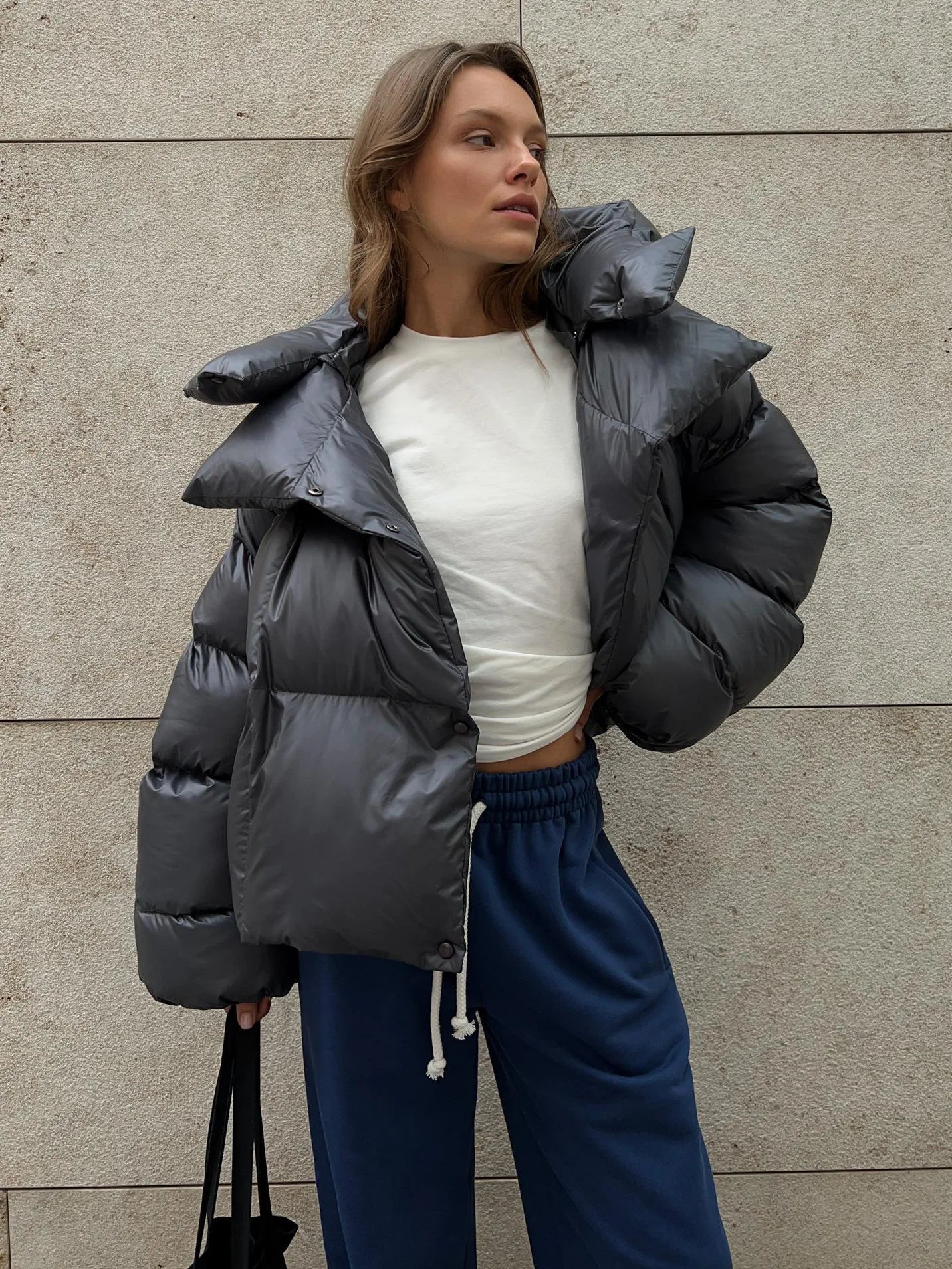 SOERA Jessy Puffer Jacket - Jackets -  Navy M