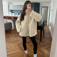 Casaco Teddy com Fecho Zip Tidy
