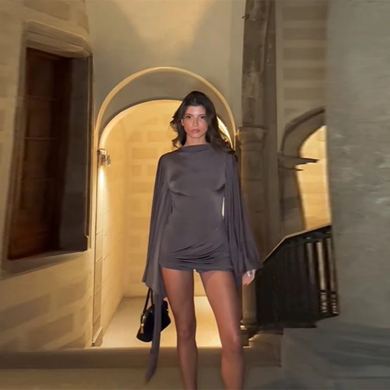 SOERA Celeste Draped Batwing Romper - Jumpsuits & Rompers -  M