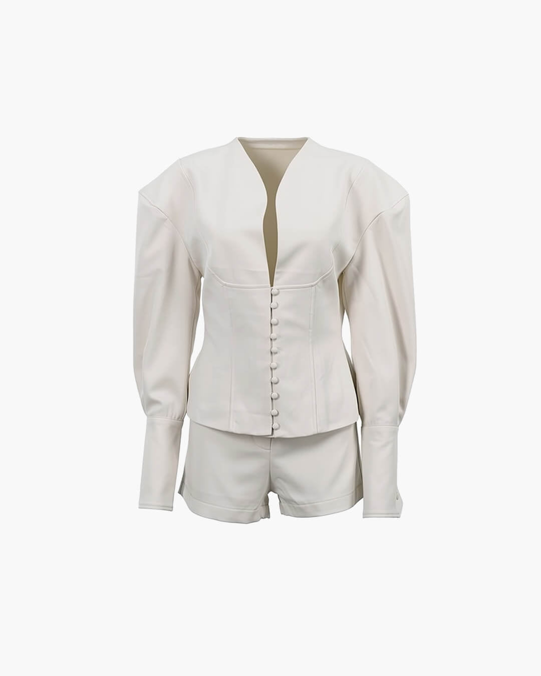 SOERA Bethany Cinched Waist Blazer Set - Set - 1005009569649857-;aL1768904312659597600 White L