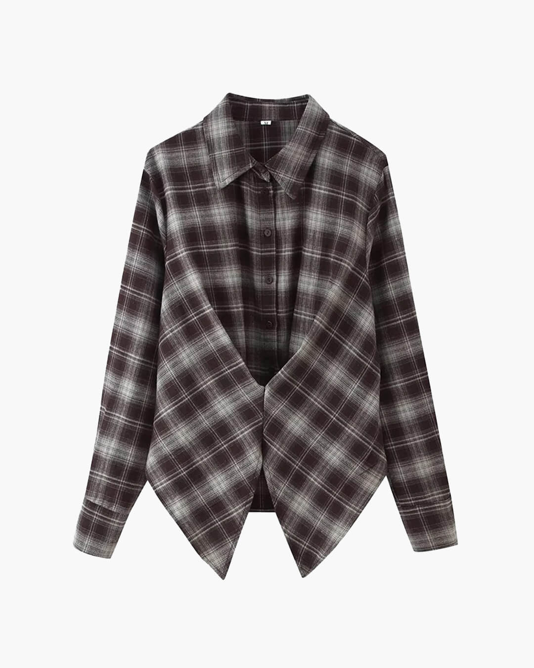 SOERA Leah Plaid Cinched-Waist Polo - Shirt - SOERA-725443-ASP-S-41571 S