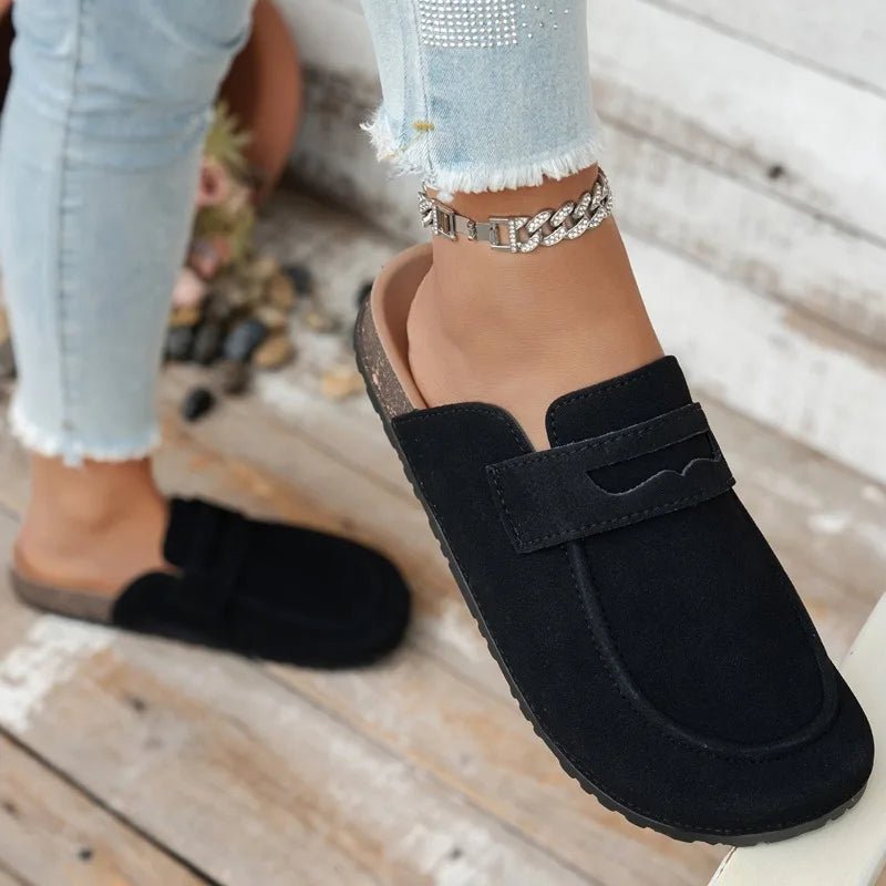 SOERA Bianca Cork Suede Mules - Shoes -  Black 36