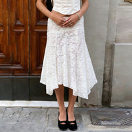 Jupe midi Sabrina Paisley en dentelle