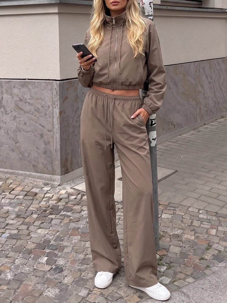 SOERA Amy Sport Suit Jacket & Wide Leg Pants - Suit -  Trousers M