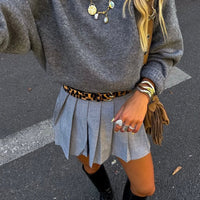 Angela Gerippter Strickpullover