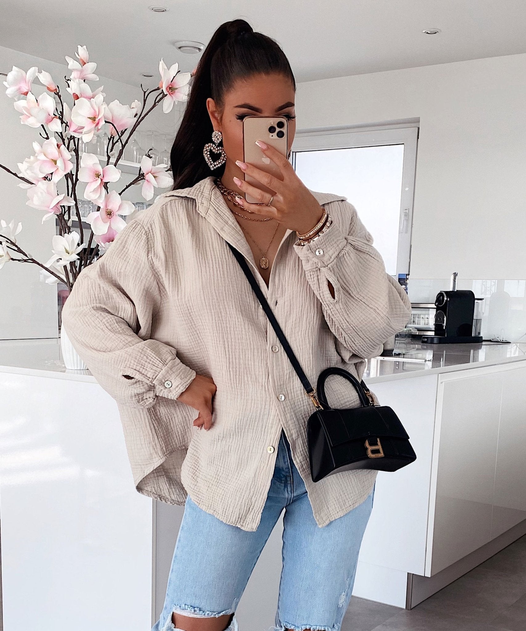 SOERA Freya Oversized Muslin Blouse - Tops -  One Size