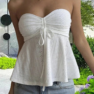 Jasmine Eyelet Bandeau Top