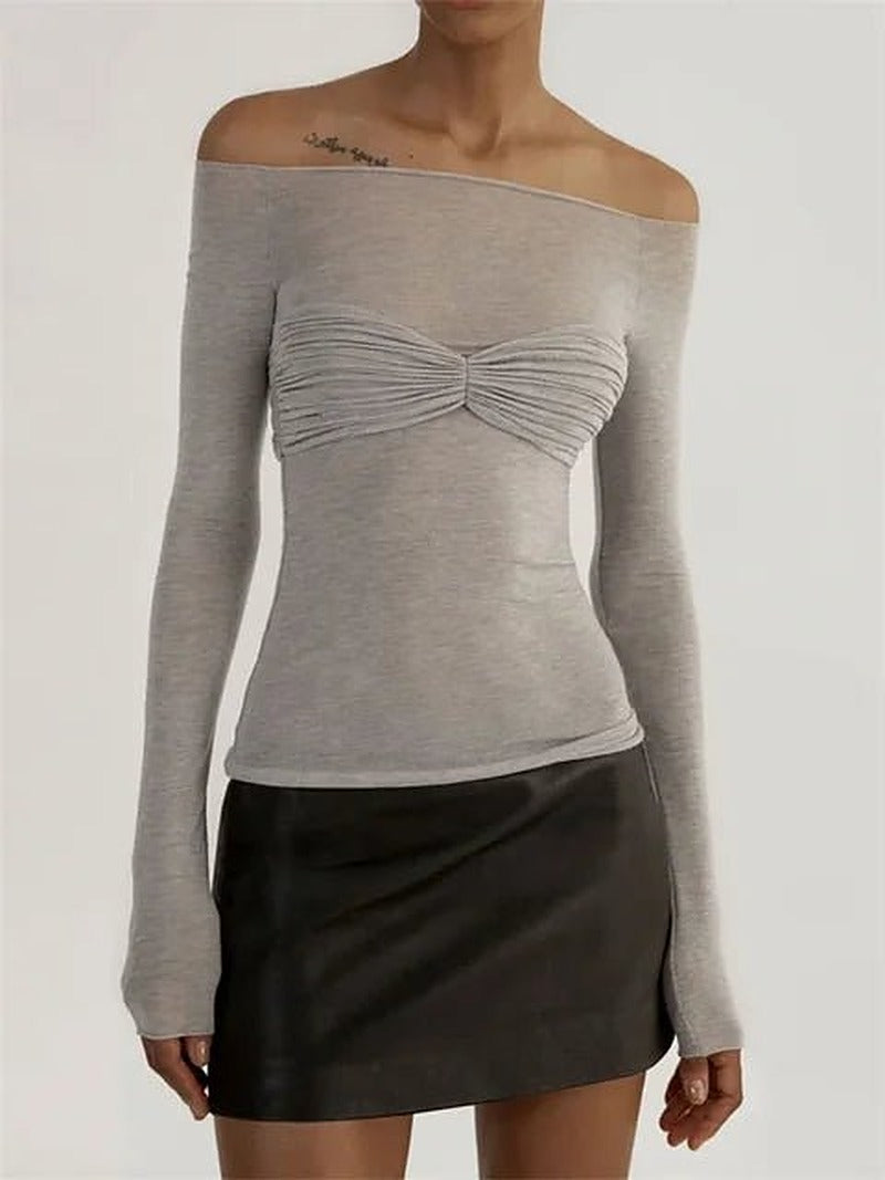 SOERA Sara Mesh Sheer Off-Shoulder Top - Tops - D1-MW459004 black S