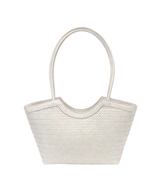 Bolsa Rica Tejida de Imitación de Cuero